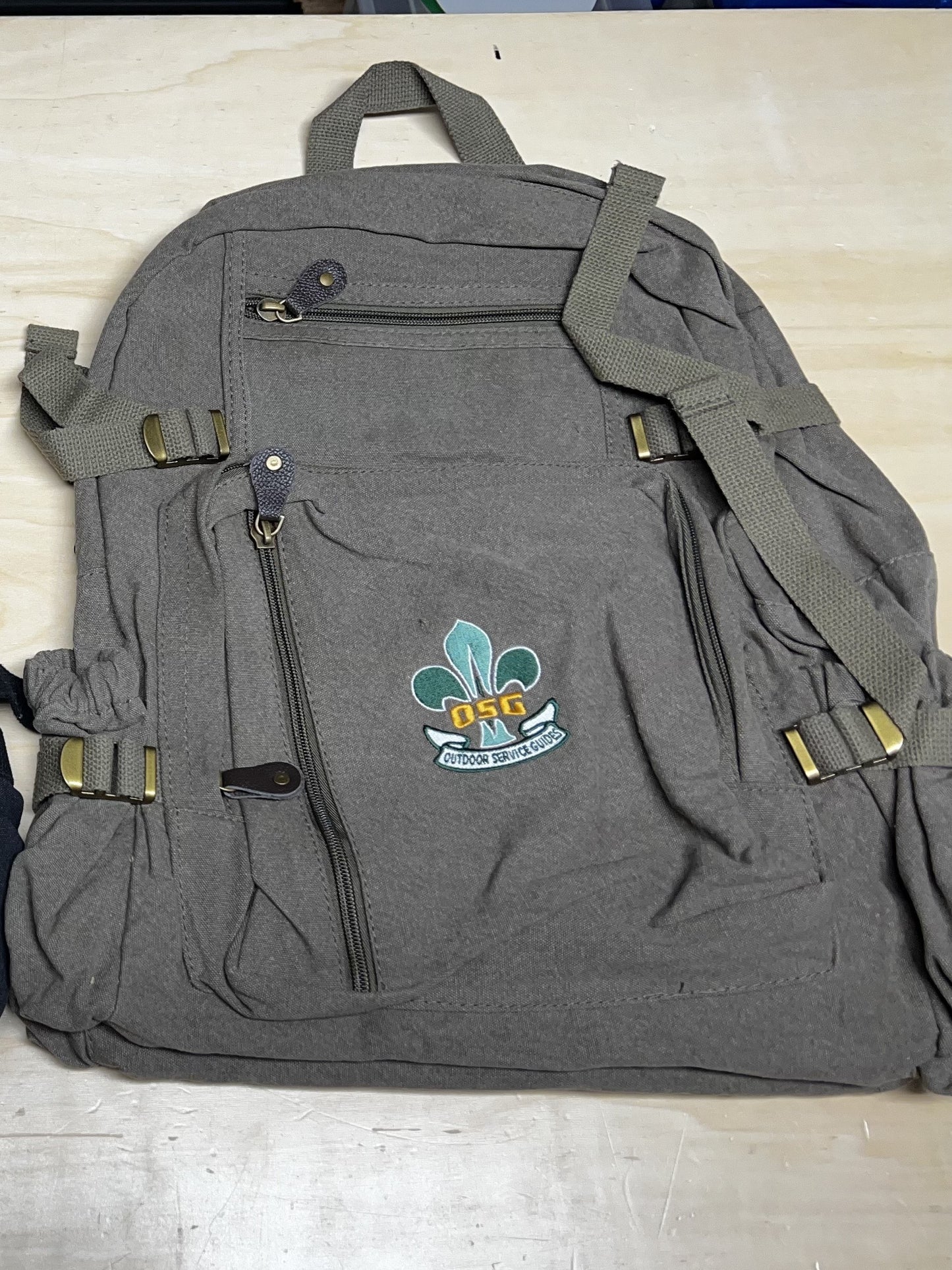 Jumbo Backpack, Vintage Canvas w/ OSG Logo