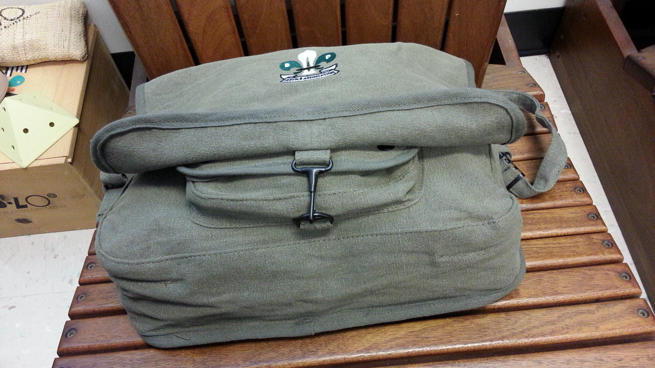 Paratrooper Shoulder Bag, Vintage Canvas w/ BPSA Logo