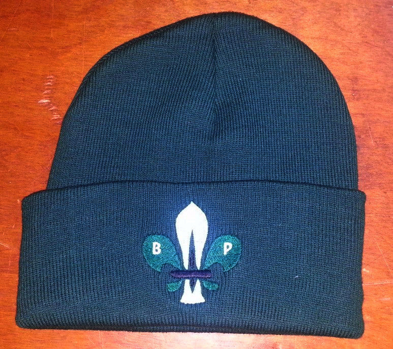 Knit Watch Cap w/ Logo - (dark green)