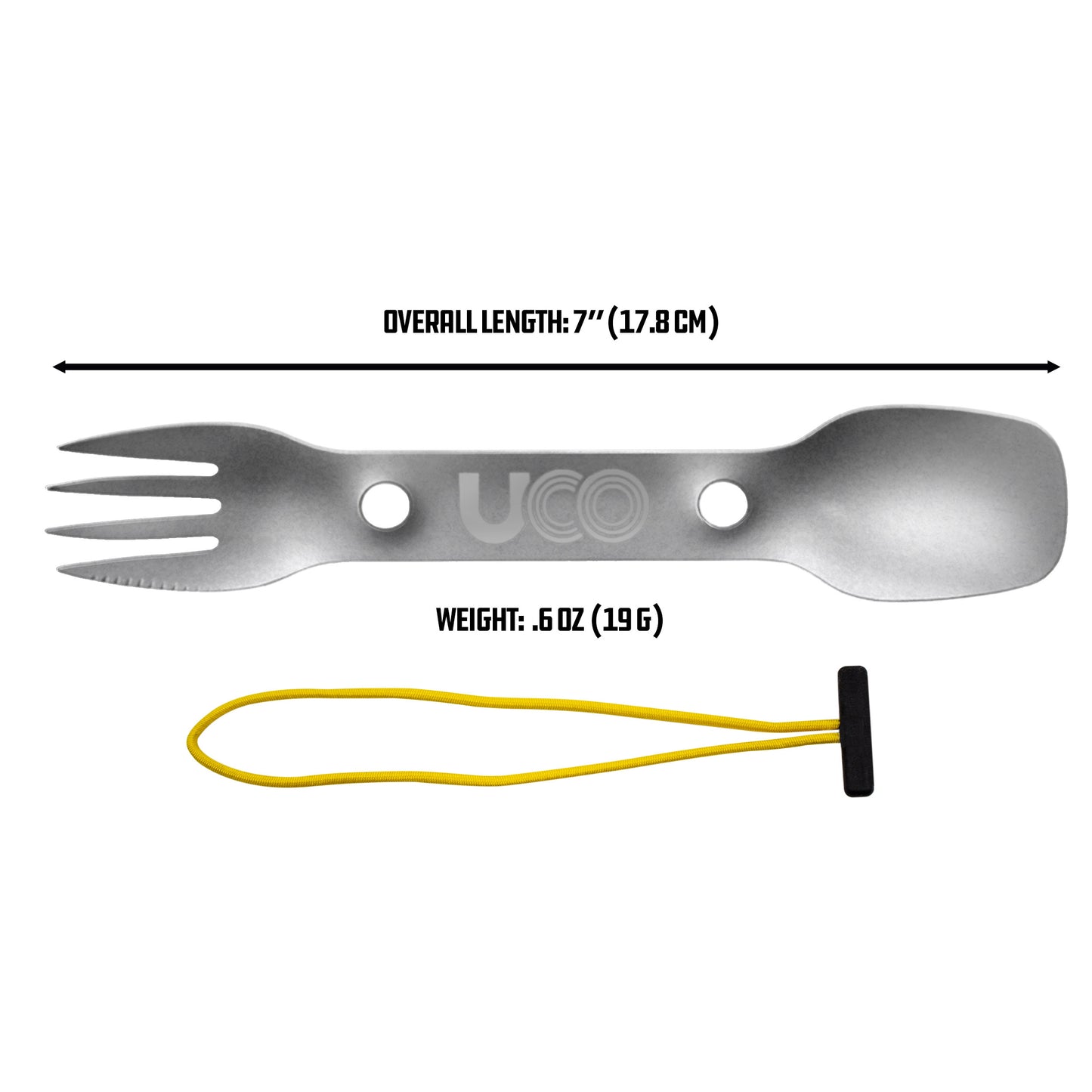Titanium Utility Spork w/ Tether