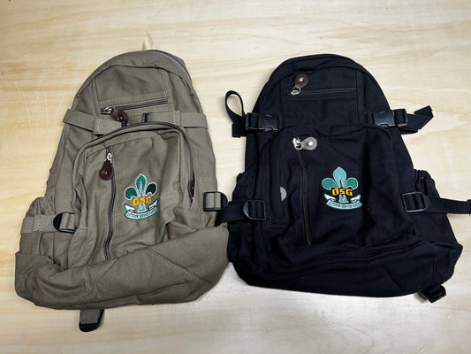 Compact Backpack, Vintage Canvas w/ OSG Logo