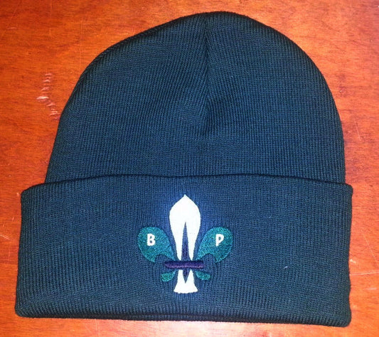 Knit Watch Cap w/ Logo - (dark green)