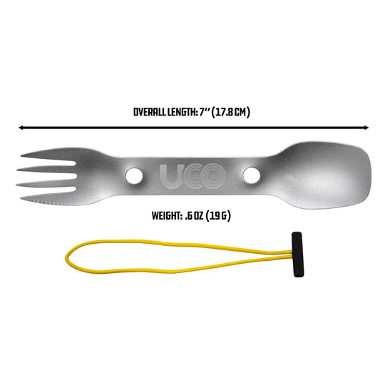 Titanium Utility Spork w/ Tether